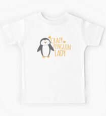 Crazy Penguin Lady Kids Tee