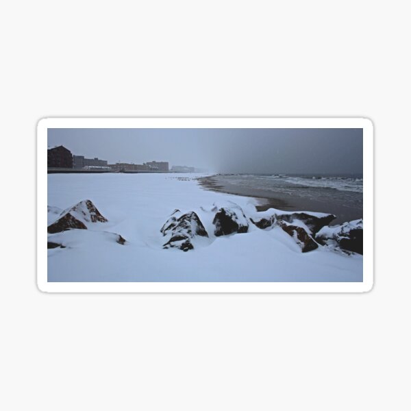 Snow Beach Long Beach NY IMG_6112 Sticker