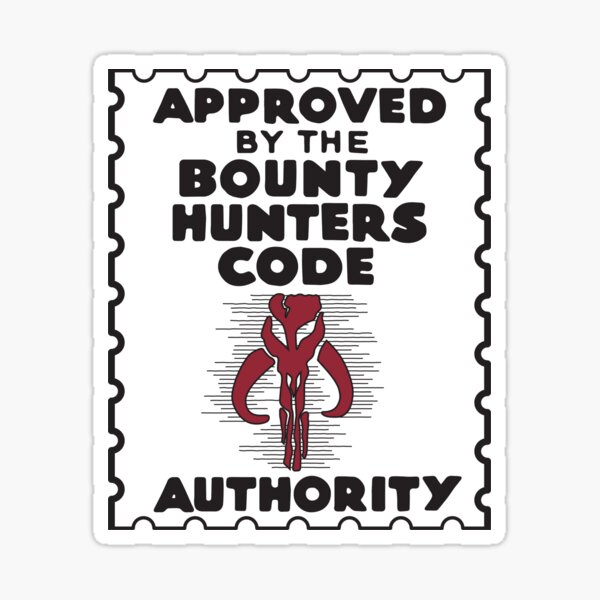 Vista previa del artículo con la obra «Autoridad del código Bounty Hunters», diseñado y vendido por joefixit2.