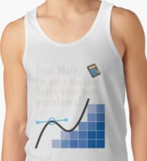 Funny Basic Math T shirt Ridiculousness Design Activities Problems Tank Top