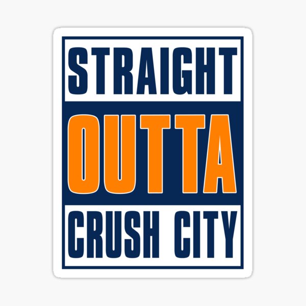 Houston Astros Crush City Orbit Sticker H-town Great Gift 