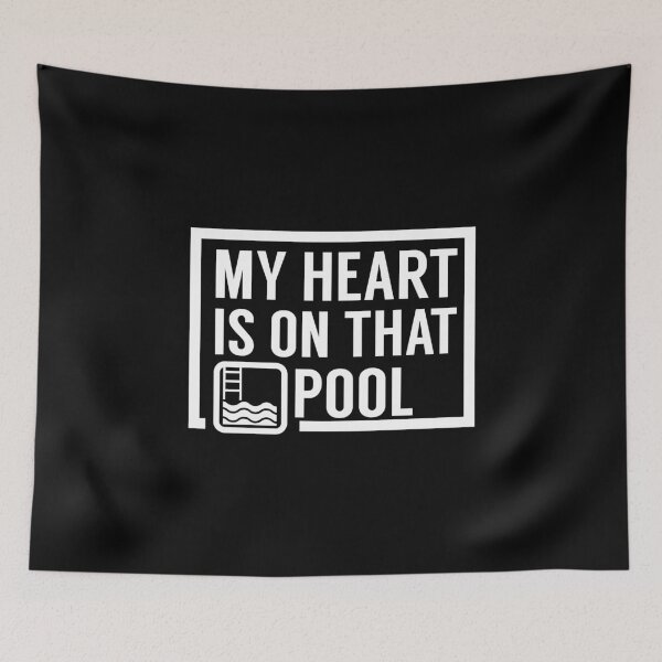 Item preview, My heart is in the pool! Swimmer Tshirt Swimming designed and sold by Nessshirts.