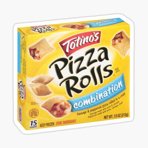 Pizza Roll Stickers Redbubble - totinos pizza rolls roblox id loud