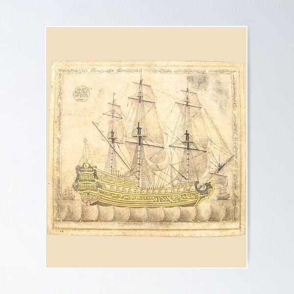 Item preview, Ancient Sailing Clipper Ship designed and sold by Lisa Bertnick.