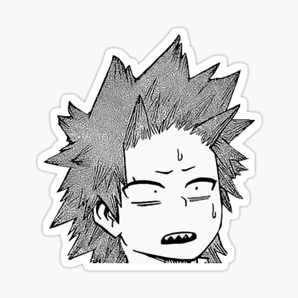 MHA Stickers Black And White