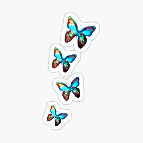 Space Butterfly, Butterflies, Galaxy, Universe, Planet, Nature Sticker
