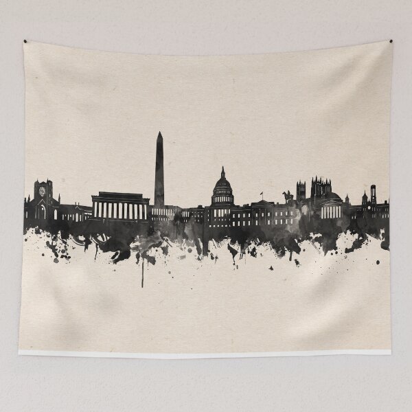 Item preview, washington dc skyline designed and sold by BekimART.