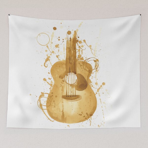 Artikelvorschau, Kaffee Gitarre entworfen und verkauft von sarahvogelart.
