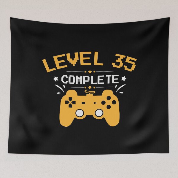 Item preview, Gamer Shirt Level 35 Complete Gaming Birthday Gift Tee designed and sold by haselshirt.