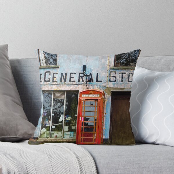 Item preview, Old Stores and Red Telephone Box designed and sold by heidipics.