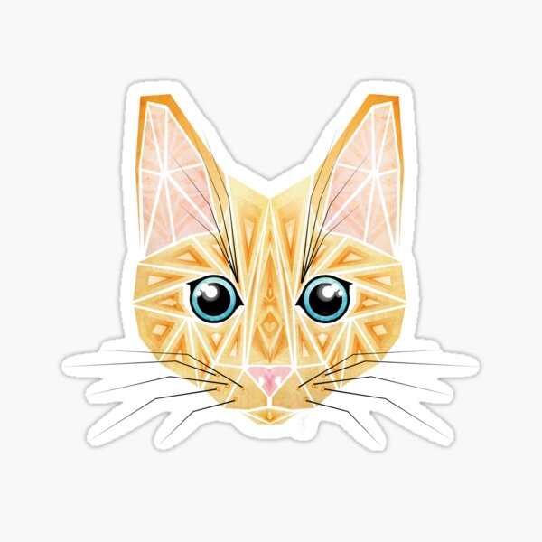 orange cat Sticker