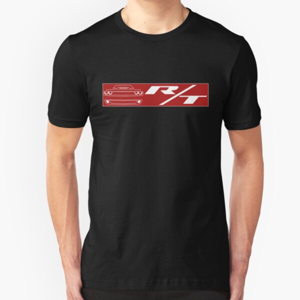 DODGE HEMI ORANGE STRIPE MEN/'S GREY TEE SHIRT