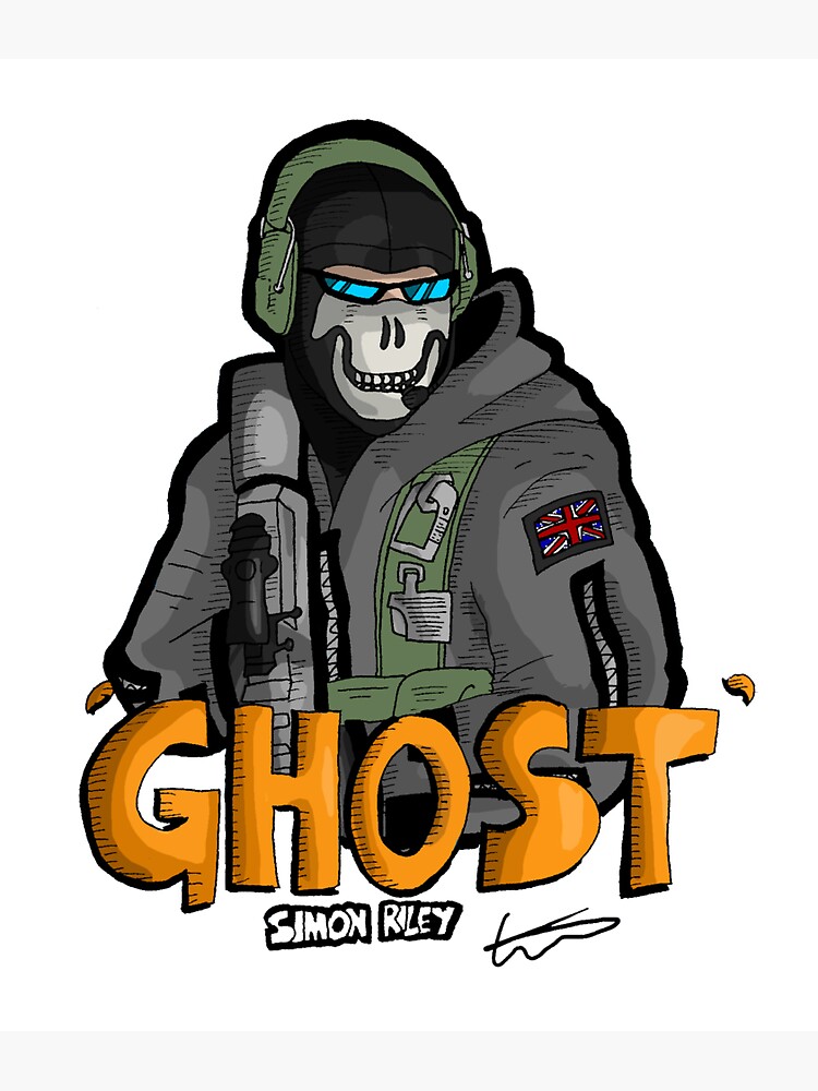 Simon Ghost Riley MW2 Sticker for Sale by Bop Smelik