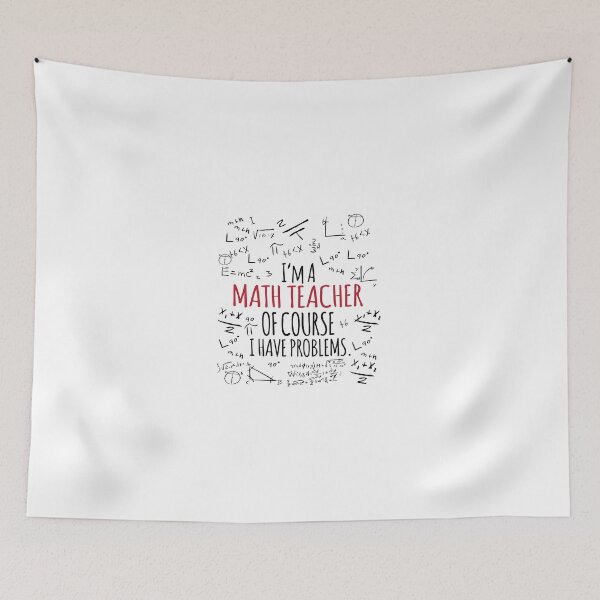 Item preview, Math Teacher With Problems Humor designed and sold by remoteart.