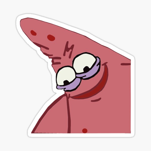 Savage Patrick Star Stickers Redbubble
