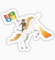 Pegatina Ninja Cat Unicornio