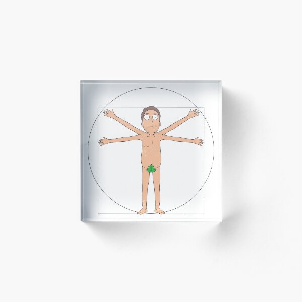 Vitruvian Jerry Acrylic Block