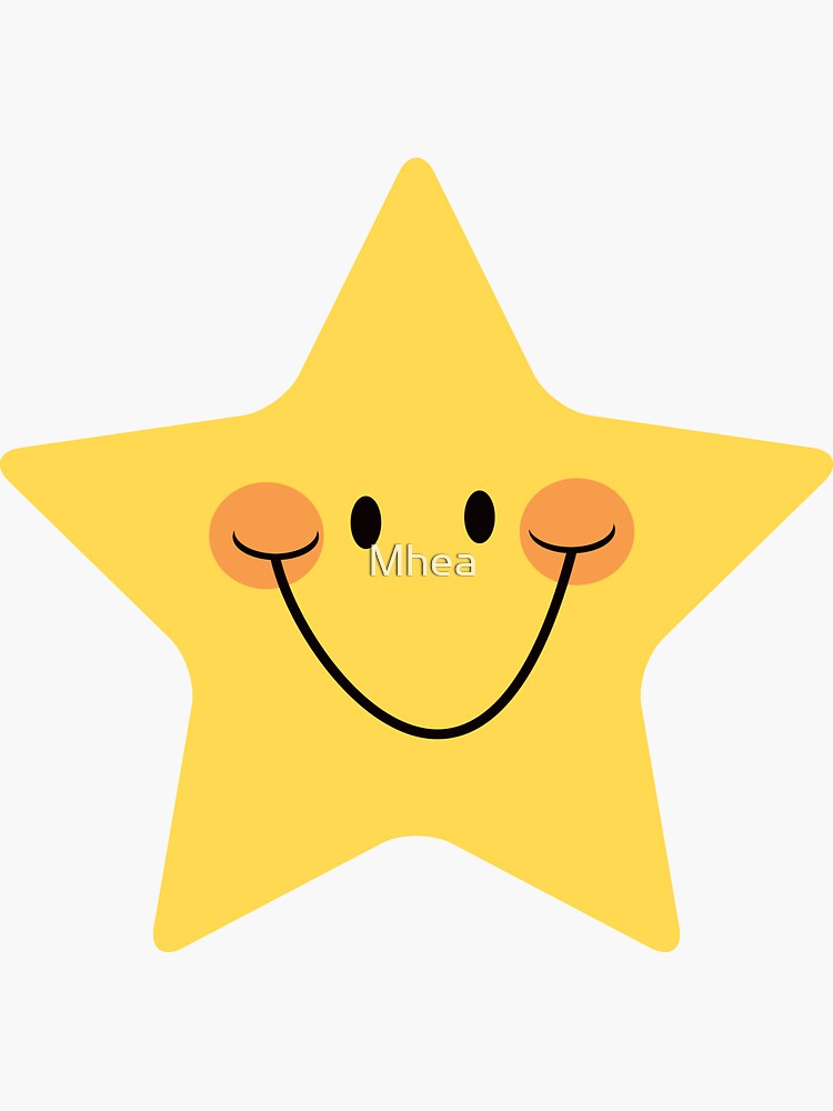 Happy star sticker | Sticker