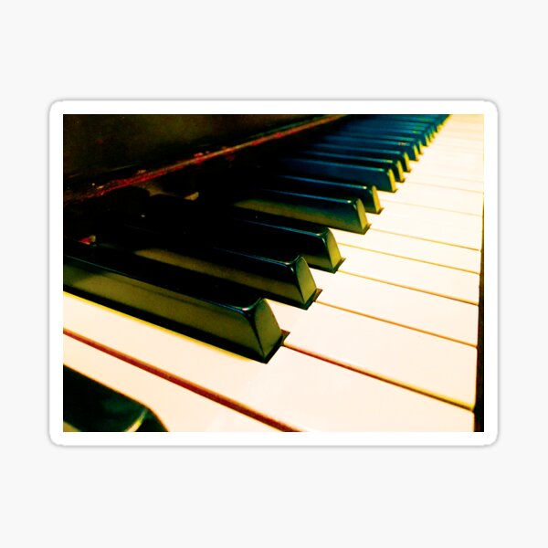 Cool Piano Keys by Jerald Simon (Music Motivation) - musicmotivation.com Sticker