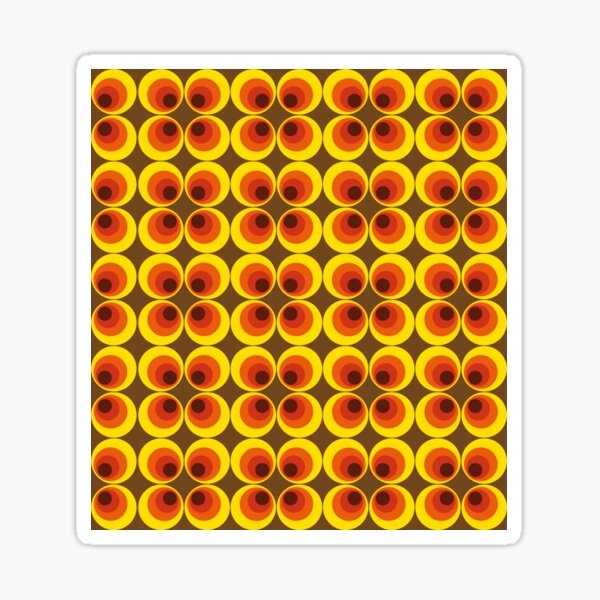 Item preview, 70s, 80s funky vintage circle pattern designed and sold by holgerbrandt.