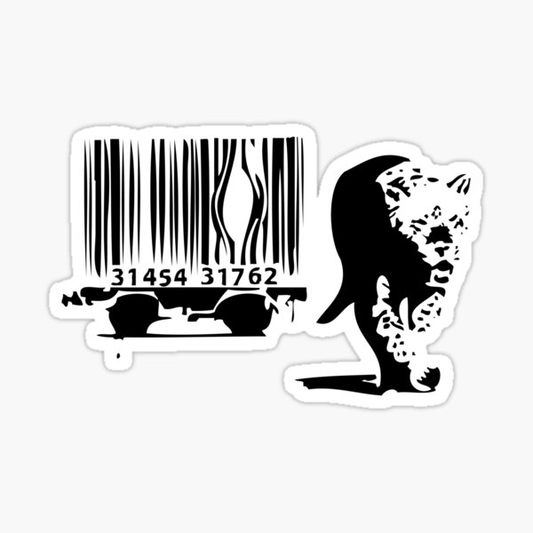 Item preview, Banksy Print Tiger Barcode designed and sold by willsharpe1.