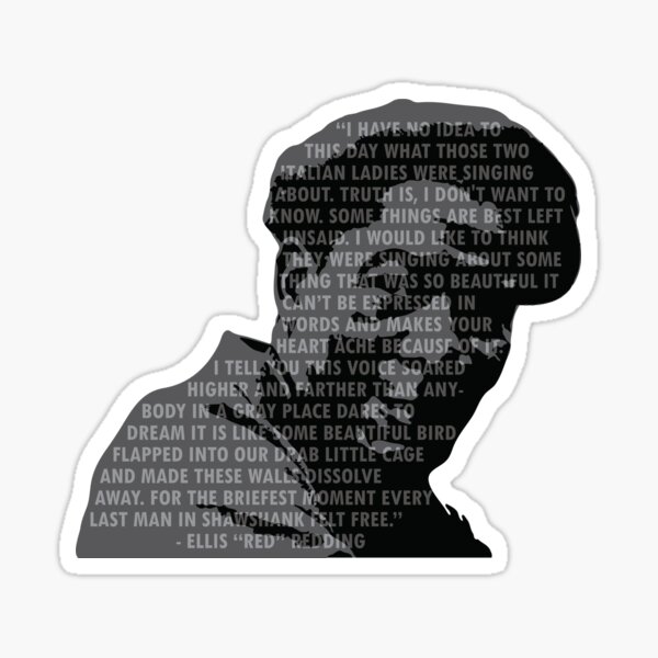 Item preview, Red - Shawshank quote designed and sold by The Halfway House of Idears.