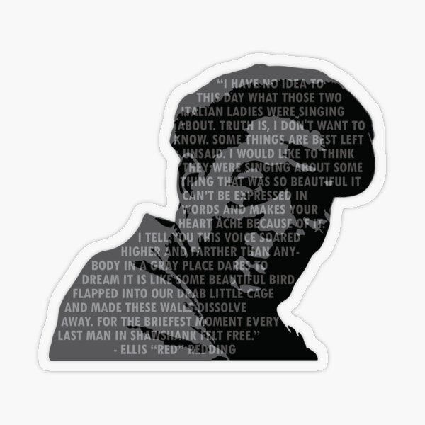 Item preview, Red - Shawshank quote designed and sold by The Halfway House of Idears.