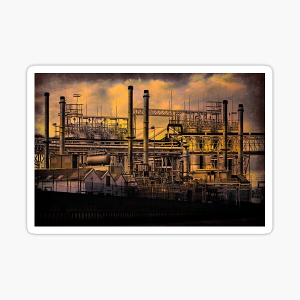 Industrial Sunset Sticker