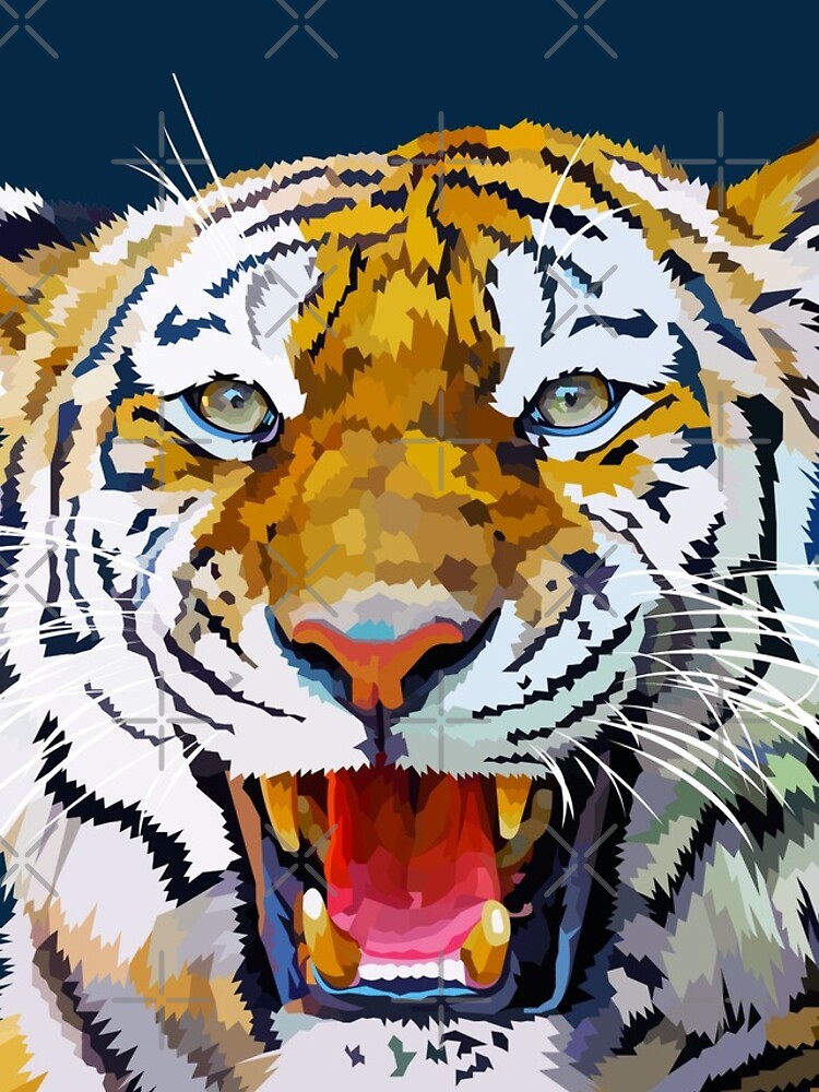 Roaring tiger by Elviranl