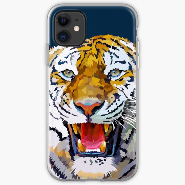 Roaring tiger iPhone Soft Case