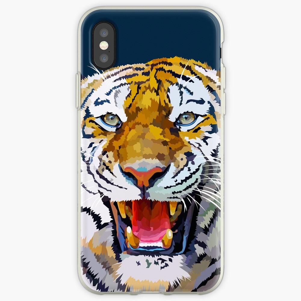 Roaring tiger iPhone Case & Cover