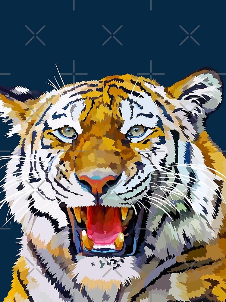 Roaring tiger by Elviranl