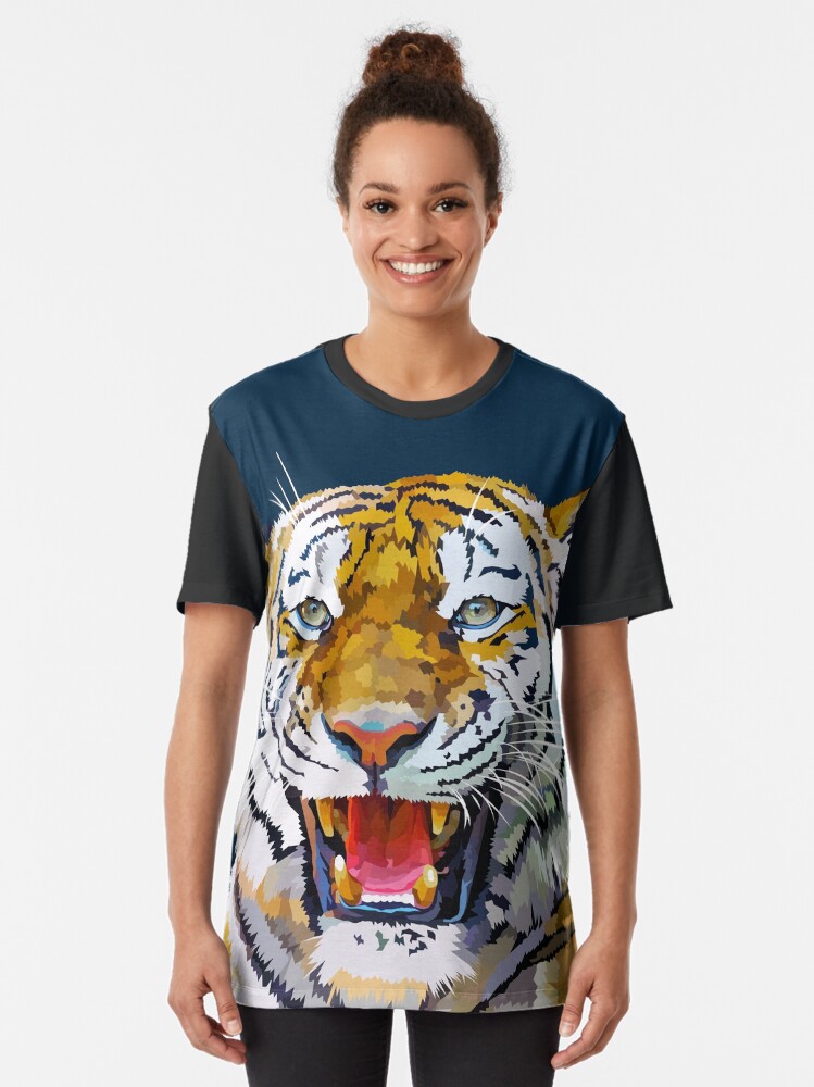 Alternate view of Roaring tiger Graphic T-Shirt
