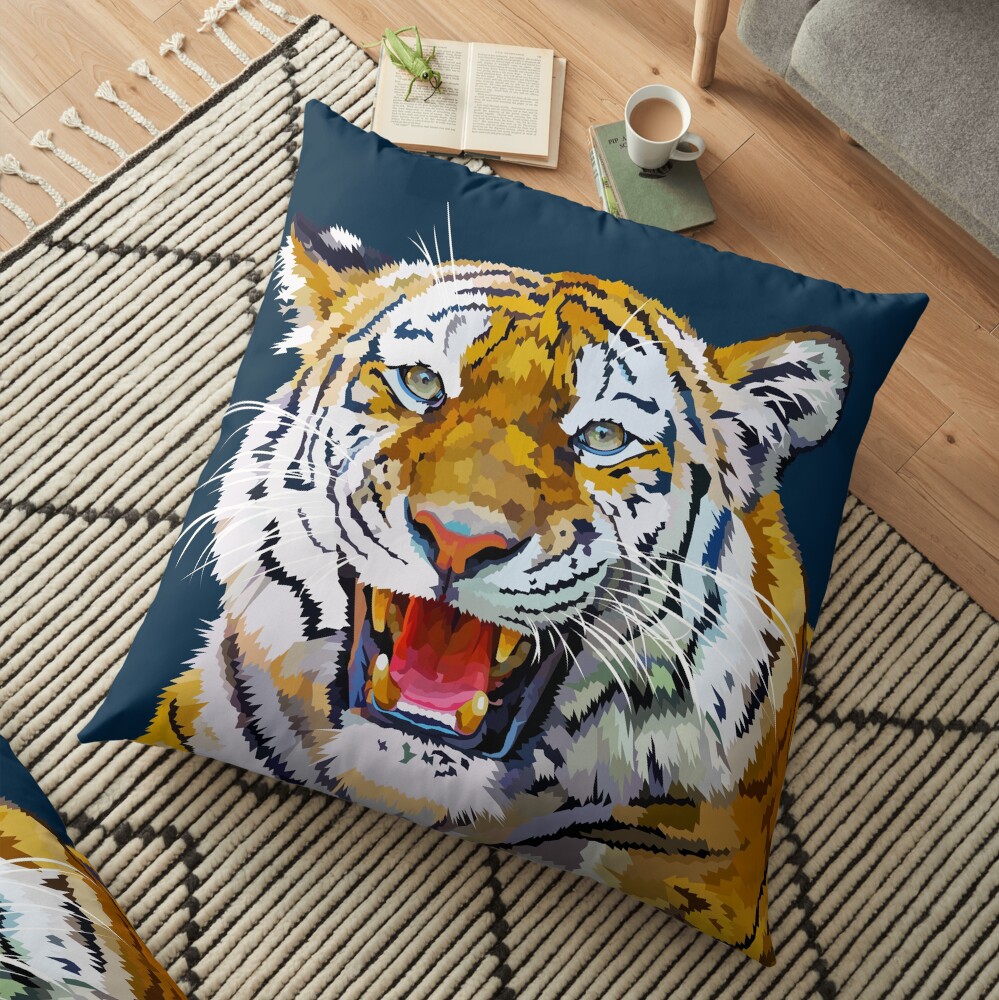 Roaring tiger Floor Pillow