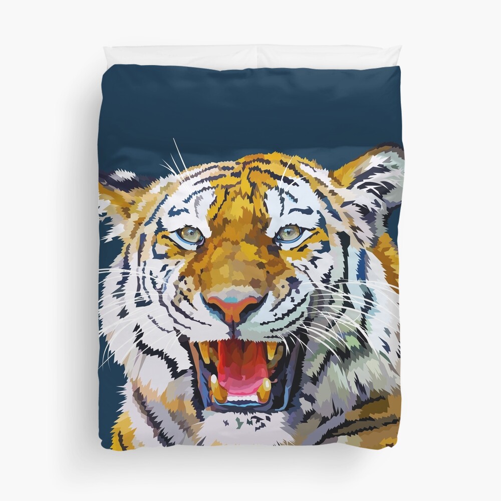 Roaring tiger Duvet Cover