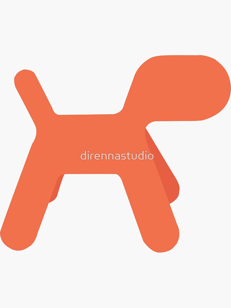 "Ketchup the dog " Sticker by dirennastudio Redbubble