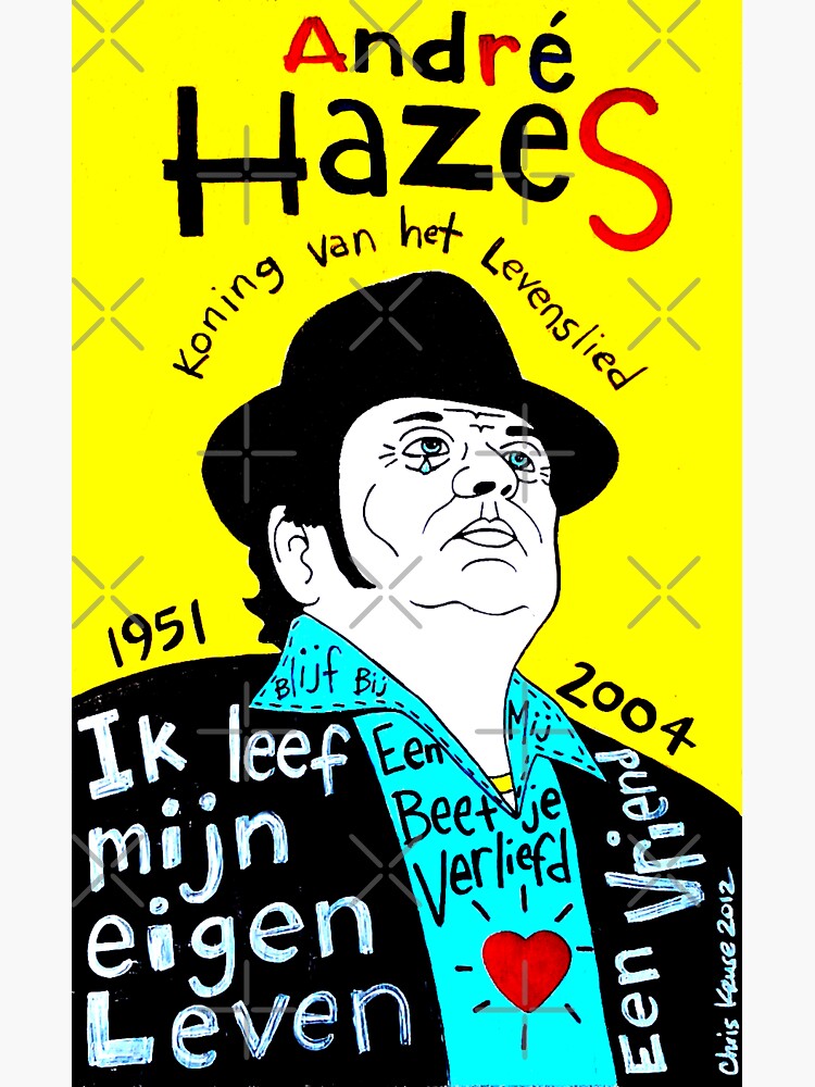 Andre Hazes Dutch Pop Folk Art by krusefolkart
