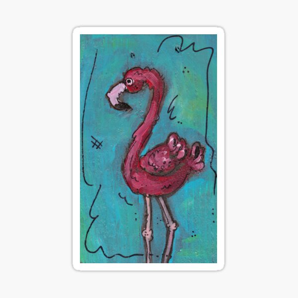 Dancin' Flamingo Sticker