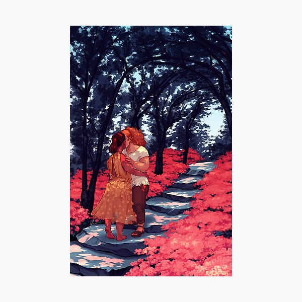 Garden Kiss Photographic Print