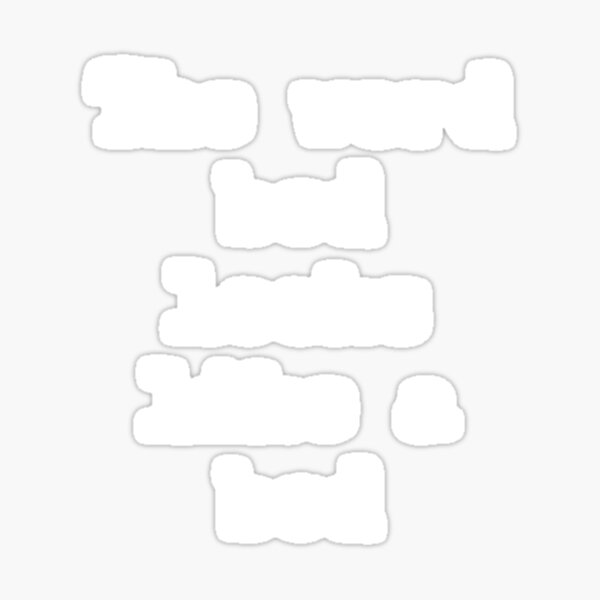 "The word bed looks like a bed" Sticker by brookestead Redbubble