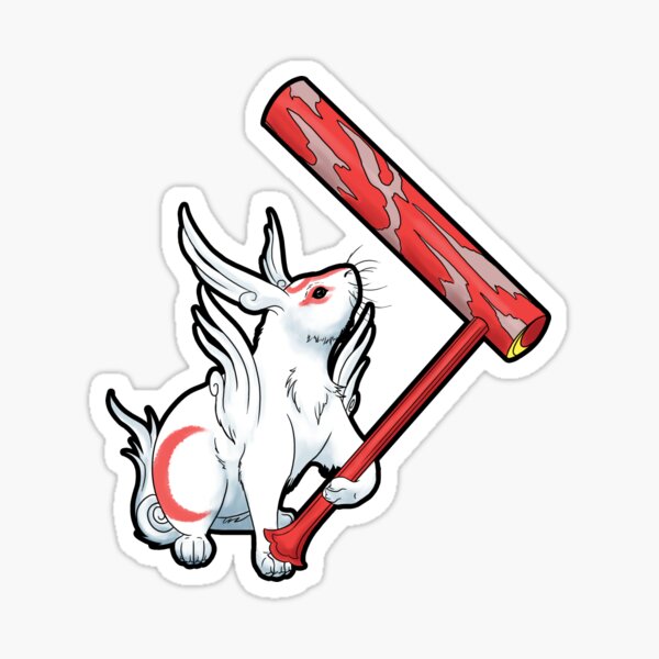 Kabegami Okami Sticker By Susmishious Redbubble