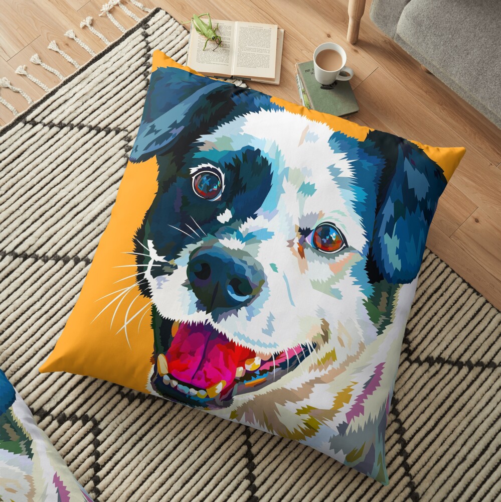 Happy Dog - Your Loyal Friend Floor Pillow