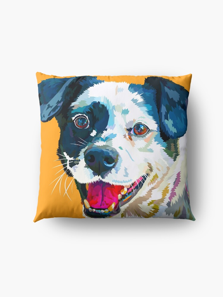Alternate view of Happy Dog - Your Loyal Friend Floor Pillow