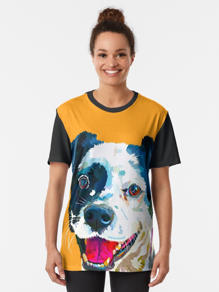 Alternate view of Happy Dog - Your Loyal Friend Graphic T-Shirt