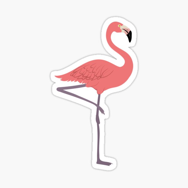 Vista previa del artículo con la obra «Flamenco rosa», diseñado y vendido por Peppermint Narwhal.