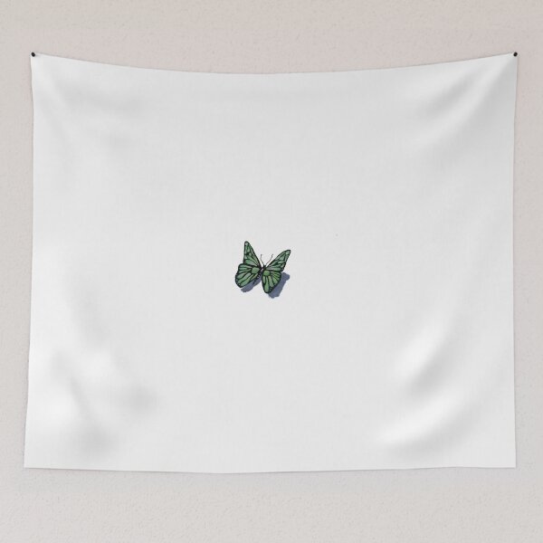 Item preview, green black butterfly designed and sold by ARTdrawingmarin.