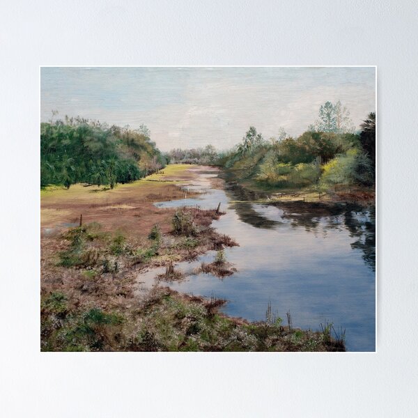 Item preview, Egrets in Watery Pasture designed and sold by ArtbyMinda.