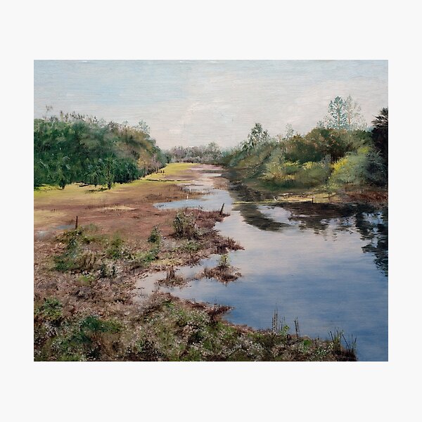Item preview, Egrets in Watery Pasture designed and sold by ArtbyMinda.