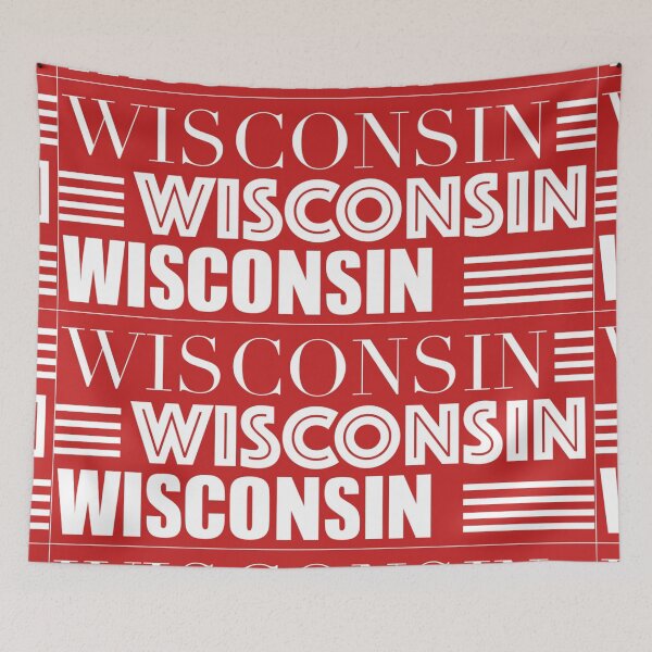 Item preview, Wisconsin, Red & White  designed and sold by abbymiller318.