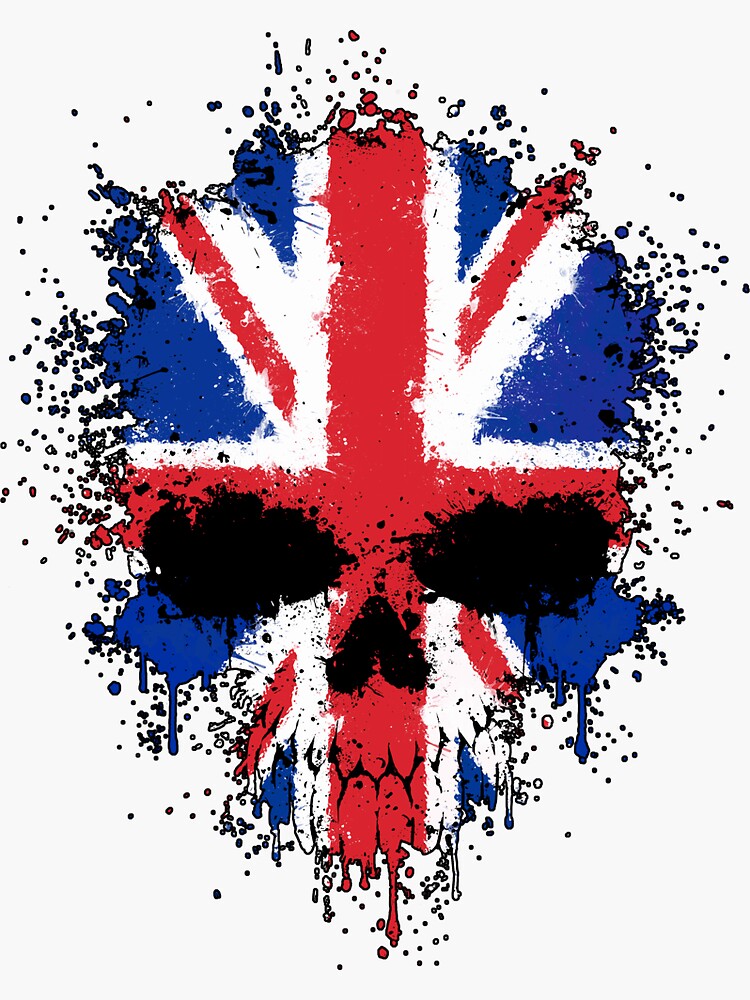 Chaotic Argentine Flag Splatter Skull Poster for Sale by jeff bartels